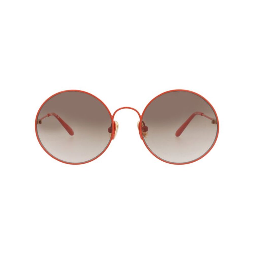 Chloé Round-Frame Metal Sunglasses Orange Unisex-Child